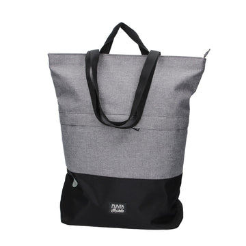 Fahrradtasche|Schultertasche mit Überschlag 34x14x48cm in Grau - leder-accessoires.com