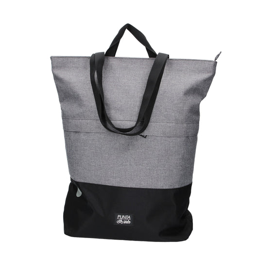 Fahrradtasche|Schultertasche mit Überschlag 34x14x48cm in Grau - leder-accessoires.com