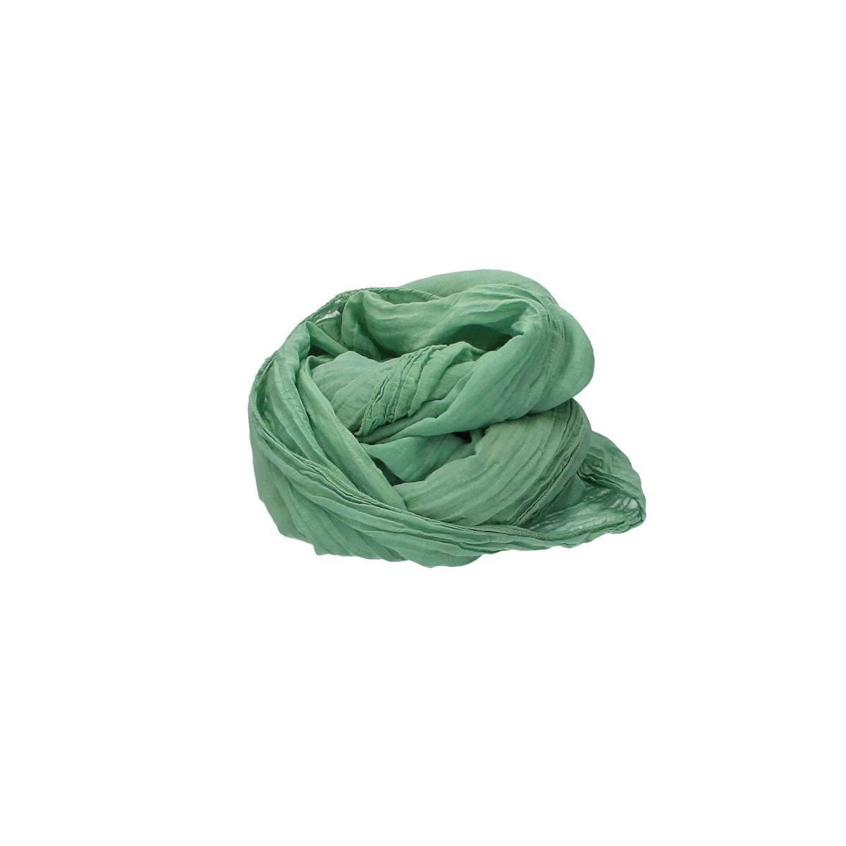 Loop in Grün uni aus Baumwolle - leder-accessoires.com