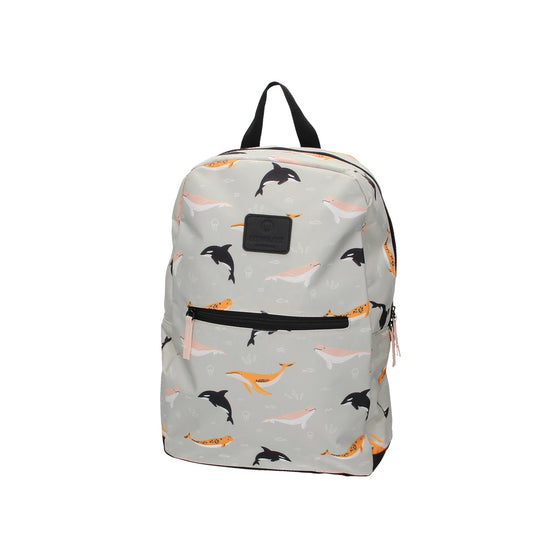 Kinderrucksack " Wale " in Hellgrau - leder-accessoires.com