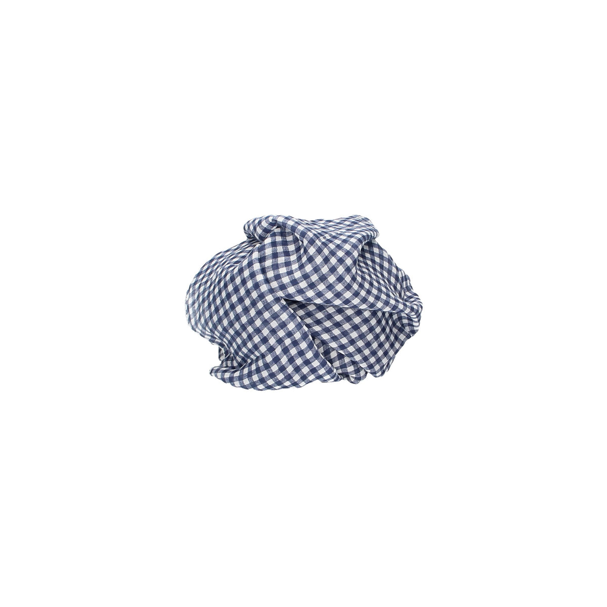 Loop in Blau kariert aus Baumwolle - leder-accessoires.com