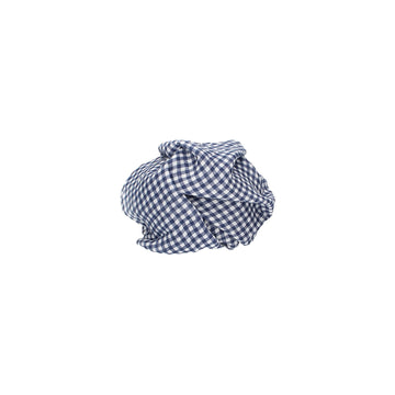 Loop in Blau kariert aus Baumwolle - leder-accessoires.com