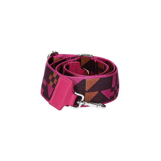 Taschenriemen|Wechselriemen in Pink|Lila mit Karabiner Silber - leder-accessoires.com