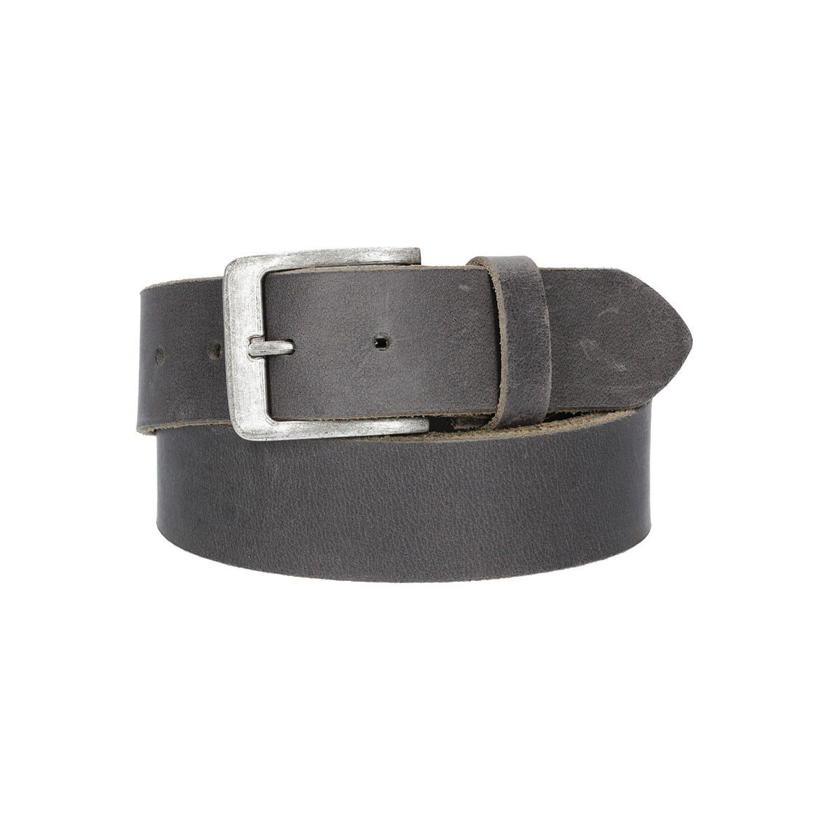 Ledergürtel 40mm in Schwarz mit matter Dornschließe - leder-accessoires.com