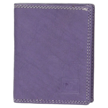 Kartenetui 8x10cm aus Leder in Lila und RFID-Schutz - leder-accessoires.com