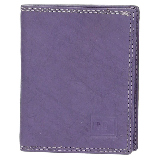 Kartenetui 8x10cm aus Leder in Lila und RFID-Schutz - leder-accessoires.com