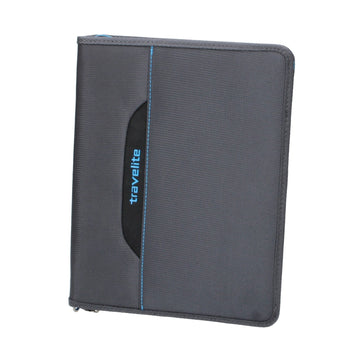 Dokumentenmappe-| Schreibmappe Travelite A4 in Anthrazit - leder-accessoires.com