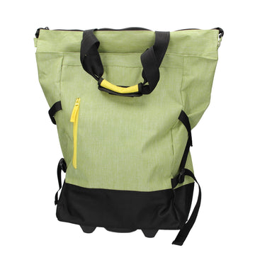 Einkaufstrolley "Punta" 2-Rad 33x18x54cm in Grün - leder-accessoires.com