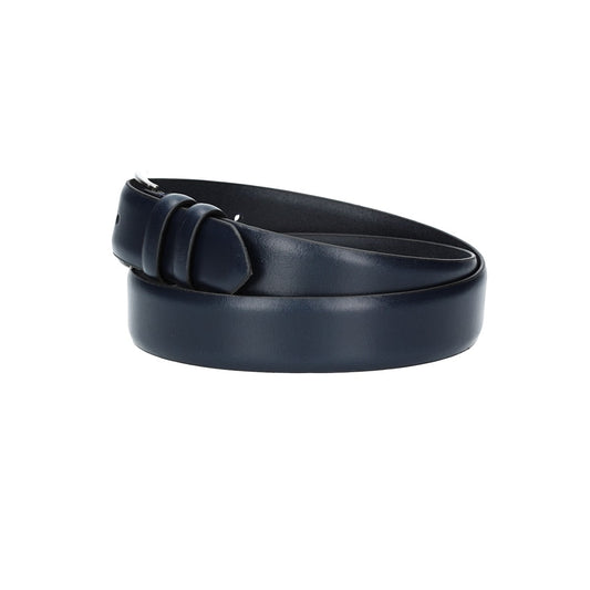 Herren-|Anzugsgürtel 35mm in Blau aus Vollrindleder bombiert - leder-accessoires.com