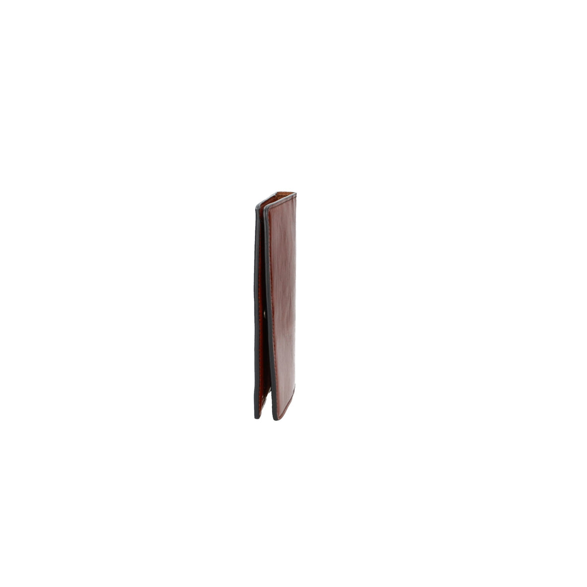 Briefmappe| Passhülle 14 x 20cm Cognac mit Druckknopf - leder-accessoires.com