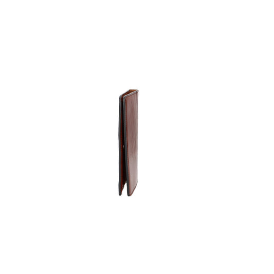 Briefmappe| Passhülle 14 x 20cm Cognac mit Druckknopf - leder-accessoires.com