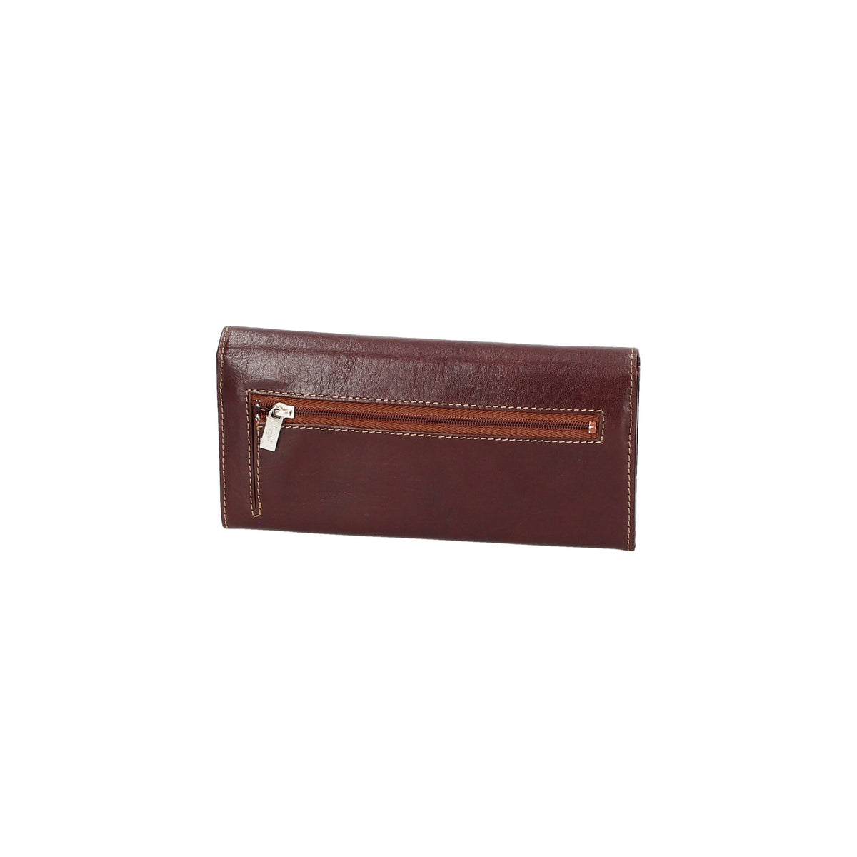 Geldbörse Golden Head 18,5 x 9,5cm in Braun aus Leder - leder-accessoires.com