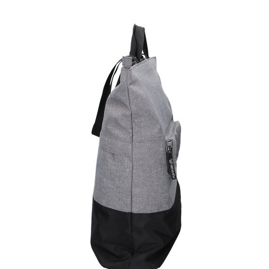Fahrradtasche|Schultertasche mit Überschlag 34x14x48cm in Grau - leder-accessoires.com
