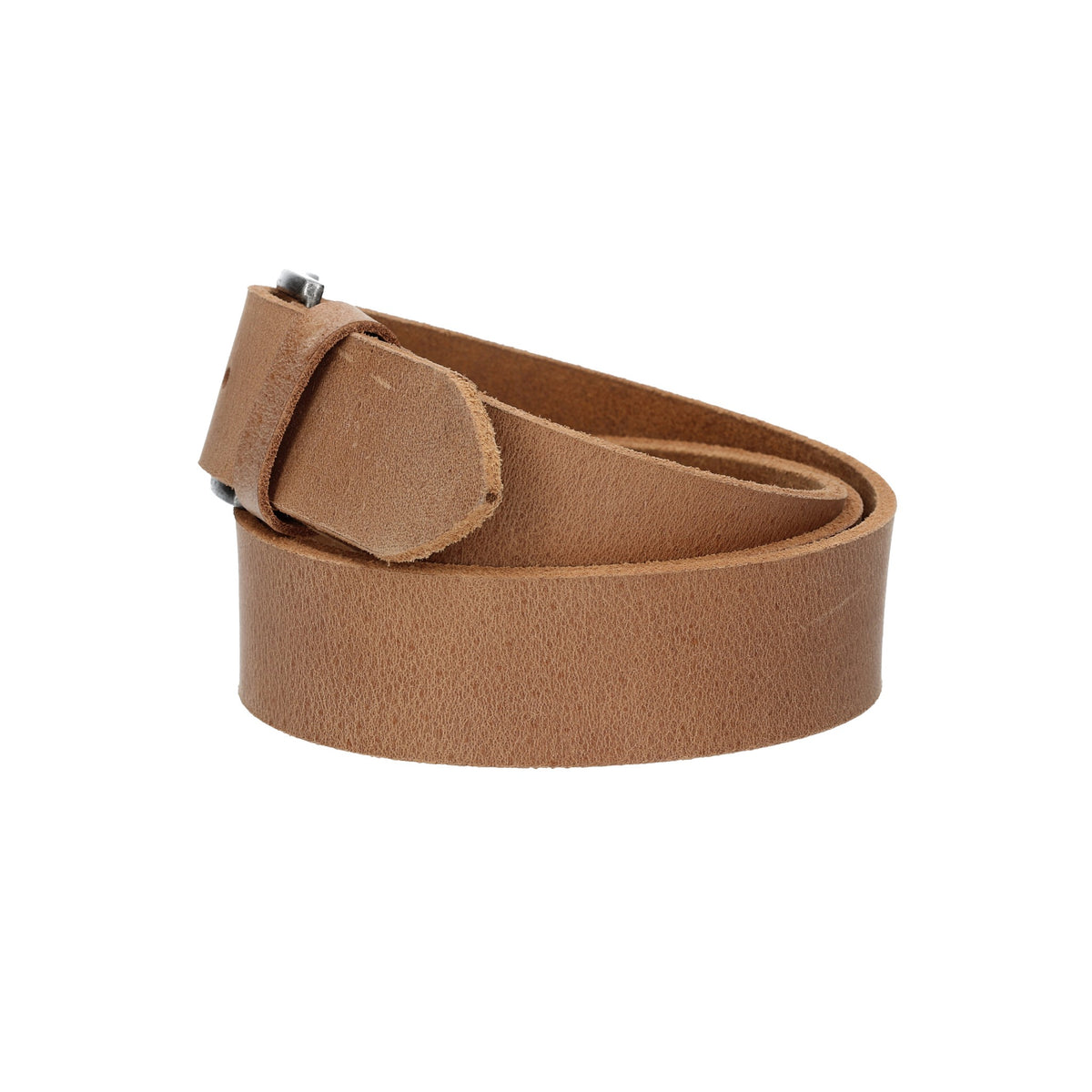 Ledergürtel 40mm in Beige|Kamel mit matter Dornschließe - leder-accessoires.com