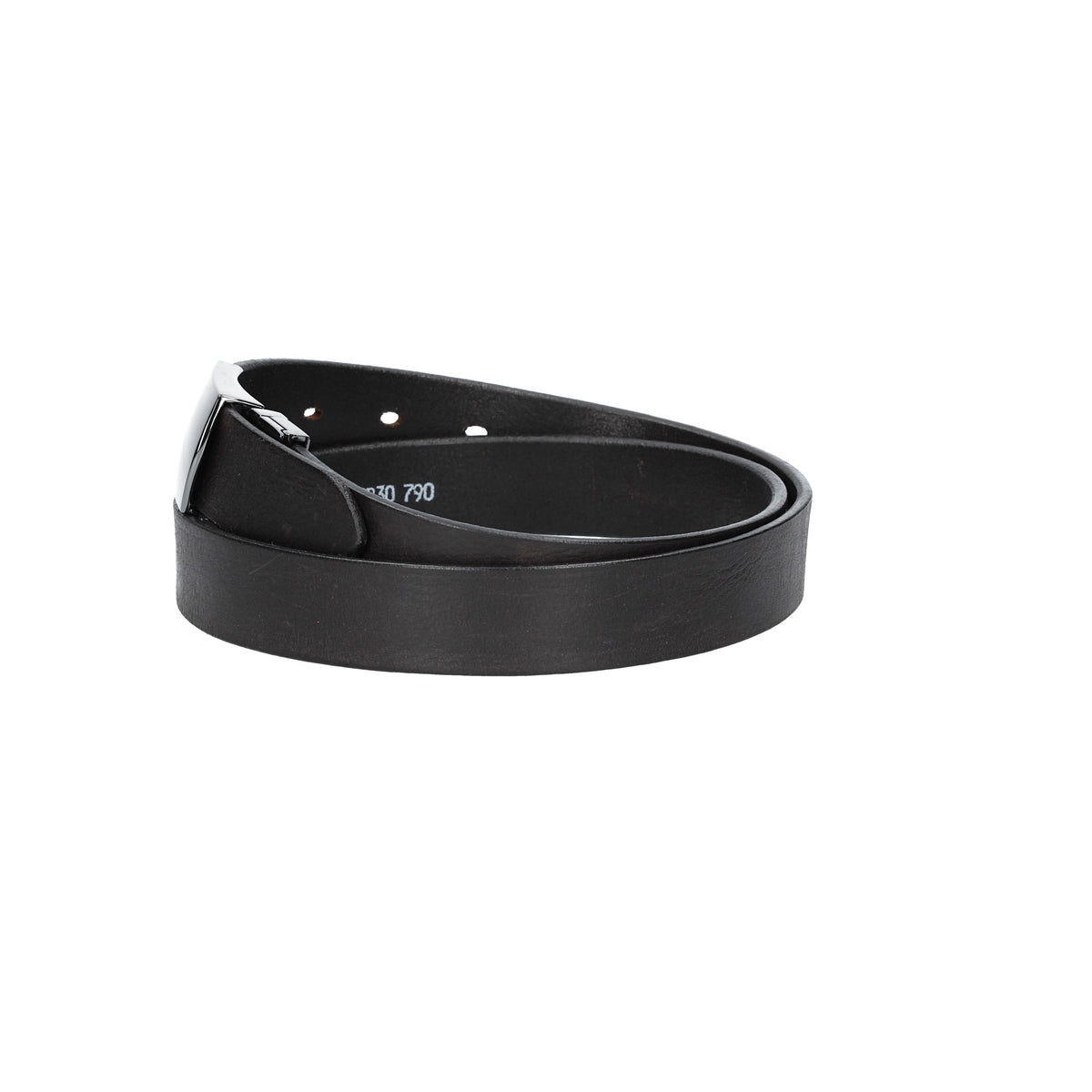 Ledergürtel Schwarz 30mm mit Koppelschließe in glänzend Schwarz - leder-accessoires.com