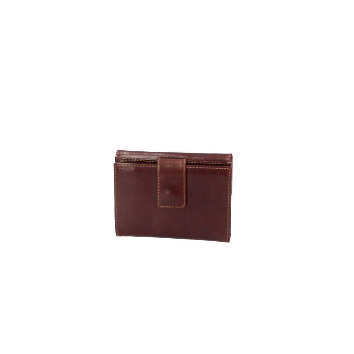 Damenbörse Golden Head 12,5 x 9,5cm in Braun aus Leder - leder-accessoires.com