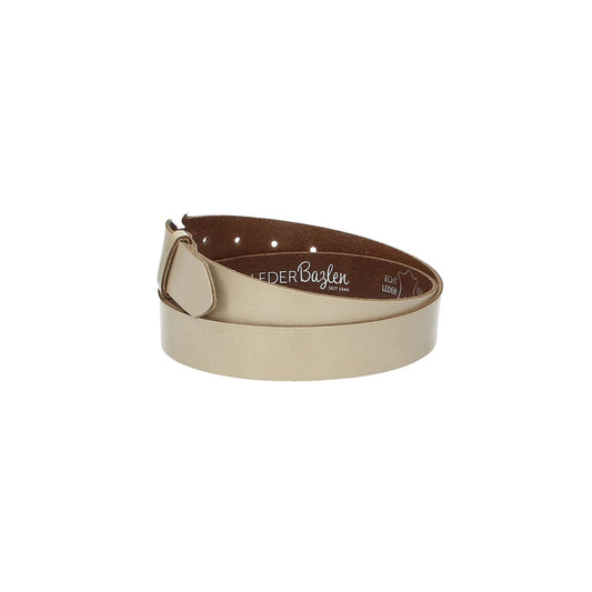 Ledergürtel Beige|Natur 30mm mit Dornschließe in Silber - leder-accessoires.com