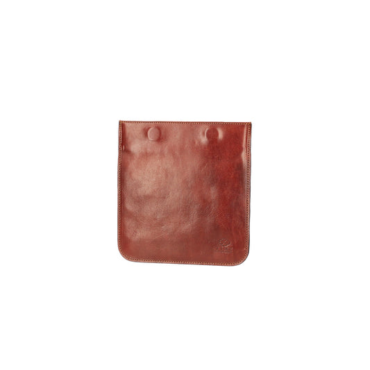 Tablet-| I-Pad-Hülle 20 x 22 cm in Cognac mit Magnetverschluss - leder-accessoires.com