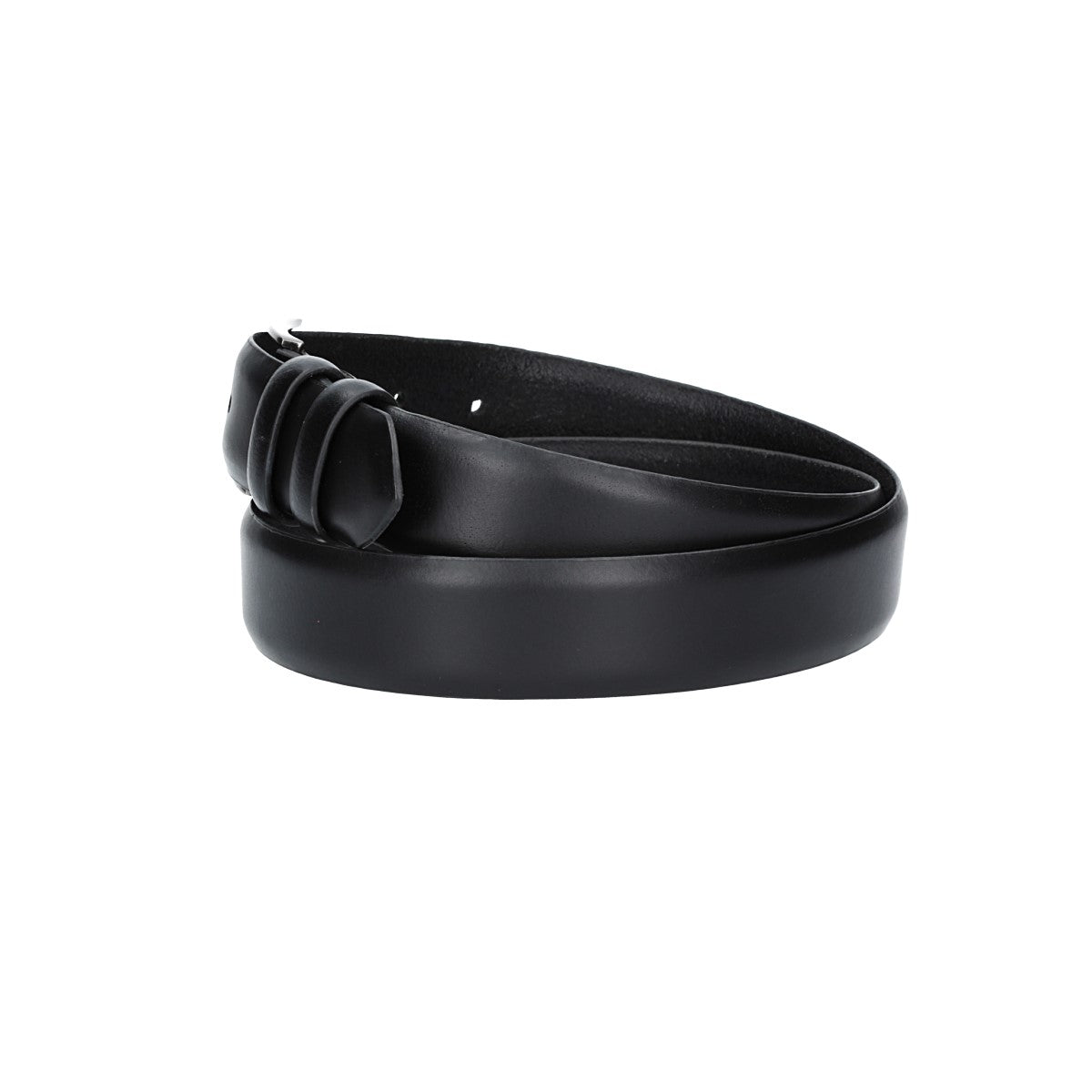 Herren-|Anzugsgürtel 35mm in Schwarz aus Vollrindleder bombiert - leder-accessoires.com