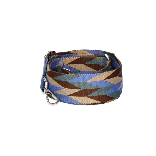 Taschenriemen|Wechselriemen Hellblau|Bordeaux mit Karabiner Silber - leder-accessoires.com