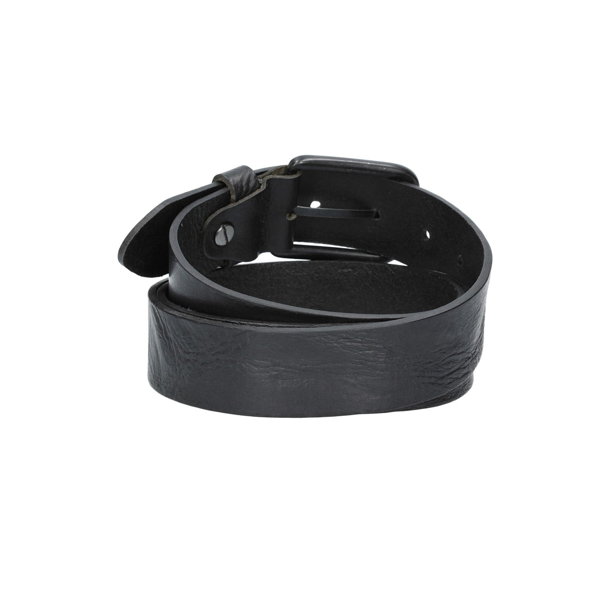 Herren-|Anzugsgürtel 35mm in Schwarz mit schwarzer Schließe aus Leder - leder-accessoires.com