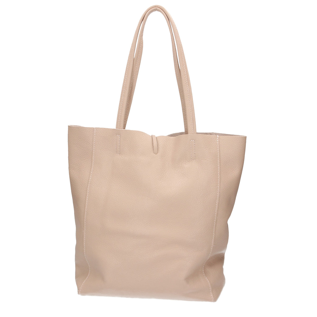 Shopper 28x13x35cm in Nude aus Leder - leder-accessoires.com