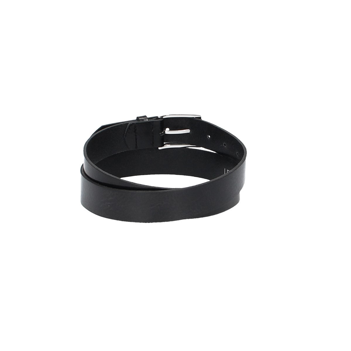 Ledergürtel Schwarz 30mm mit Dornschließe in Silber - leder-accessoires.com