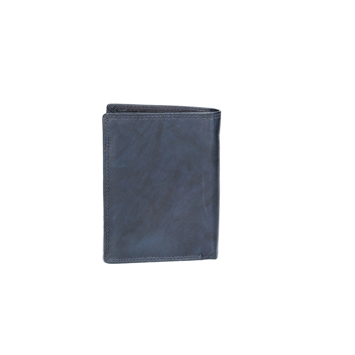 Geldbörse Hochformat mit Riegel in Blau|Marine aus Leder - leder-accessoires.com
