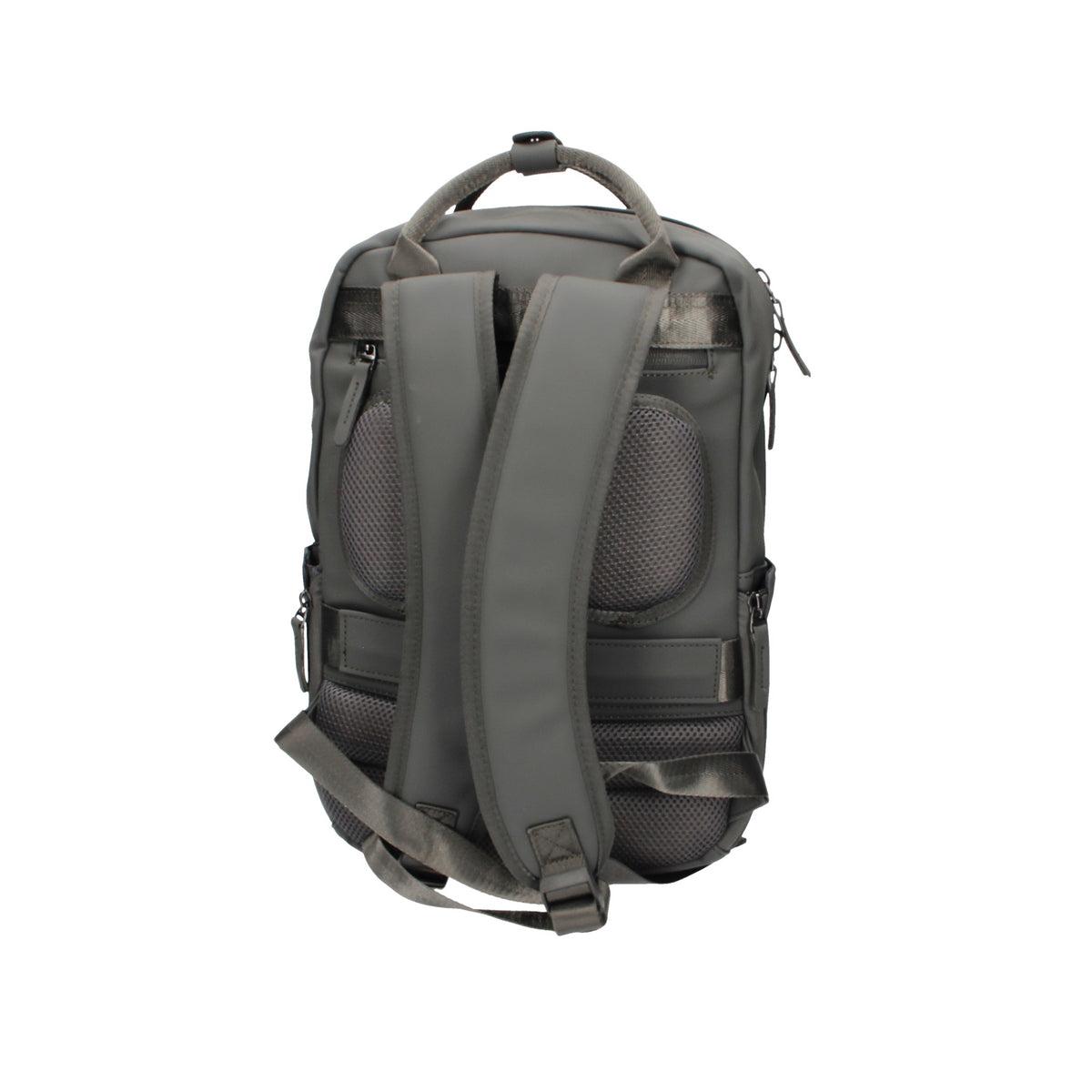 Rucksack 26x10x38cm in Anthrazit mit Reißverschluss - leder-accessoires.com