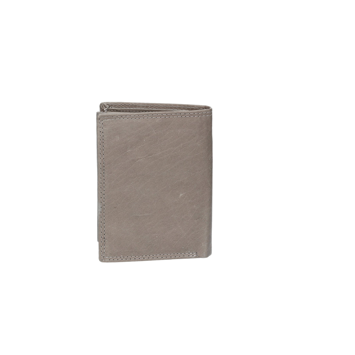 Geldbörse Hochformat mit Riegel in Hellgrau aus Leder - leder-accessoires.com
