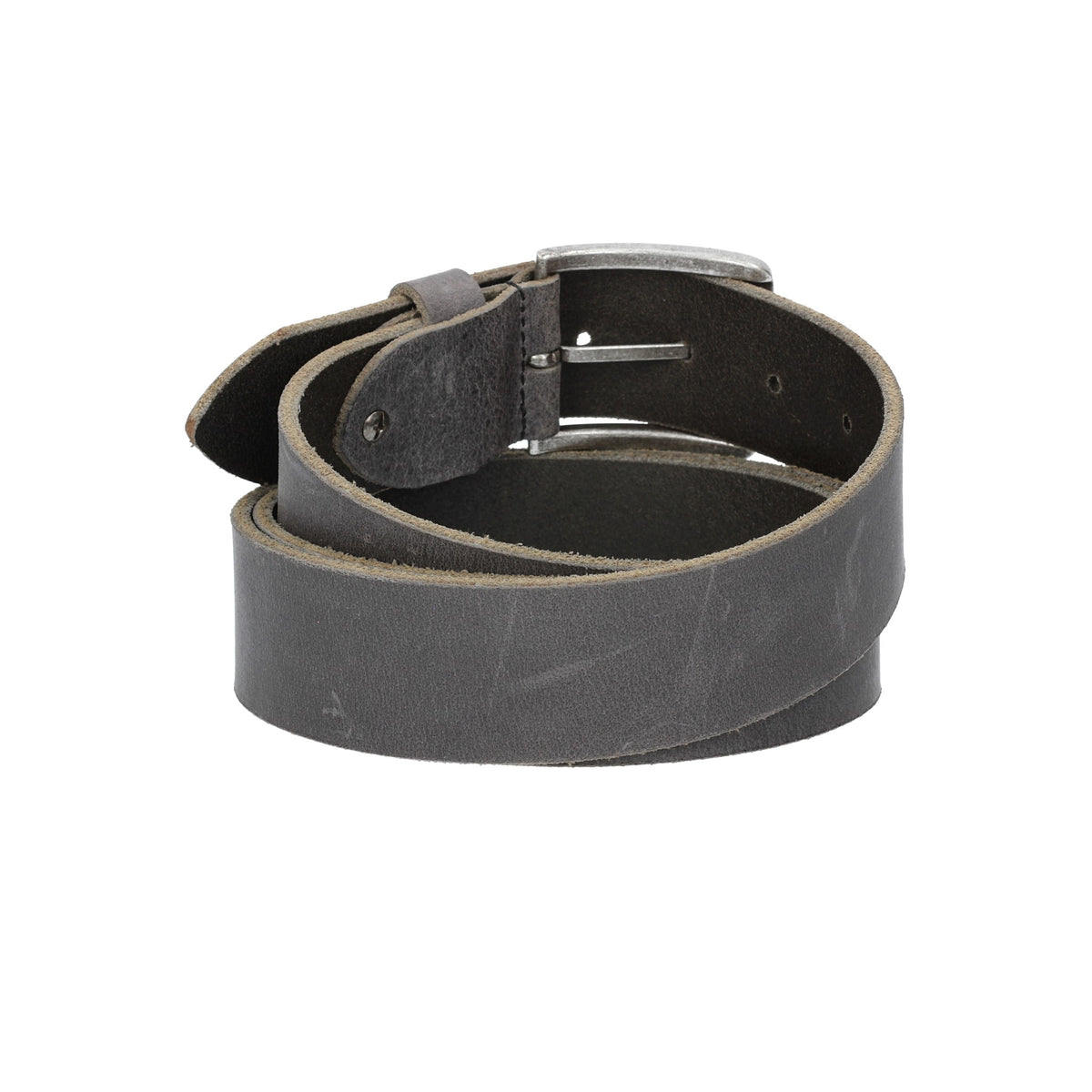 Ledergürtel 40mm in Schwarz mit matter Dornschließe - leder-accessoires.com