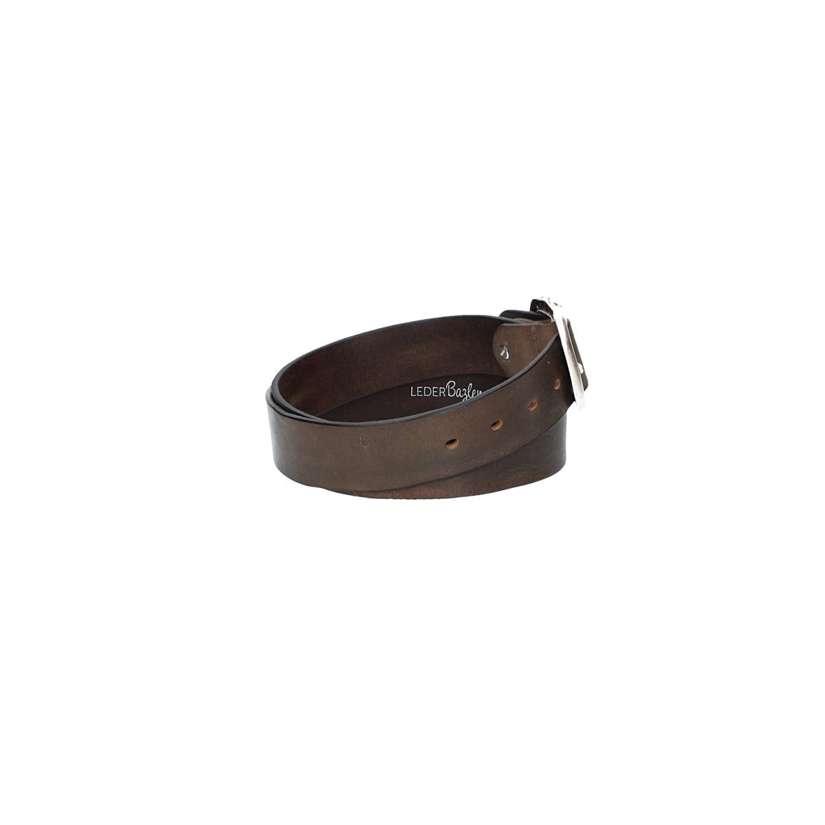 Ledergürtel in Grau 40mm mit Schmuck-Vollschließe - leder-accessoires.com