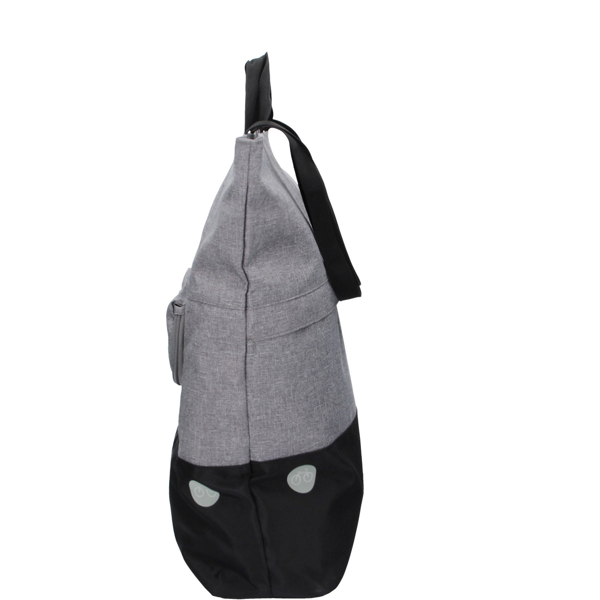 Fahrradtasche|Schultertasche mit Überschlag 34x14x48cm in Grau - leder-accessoires.com