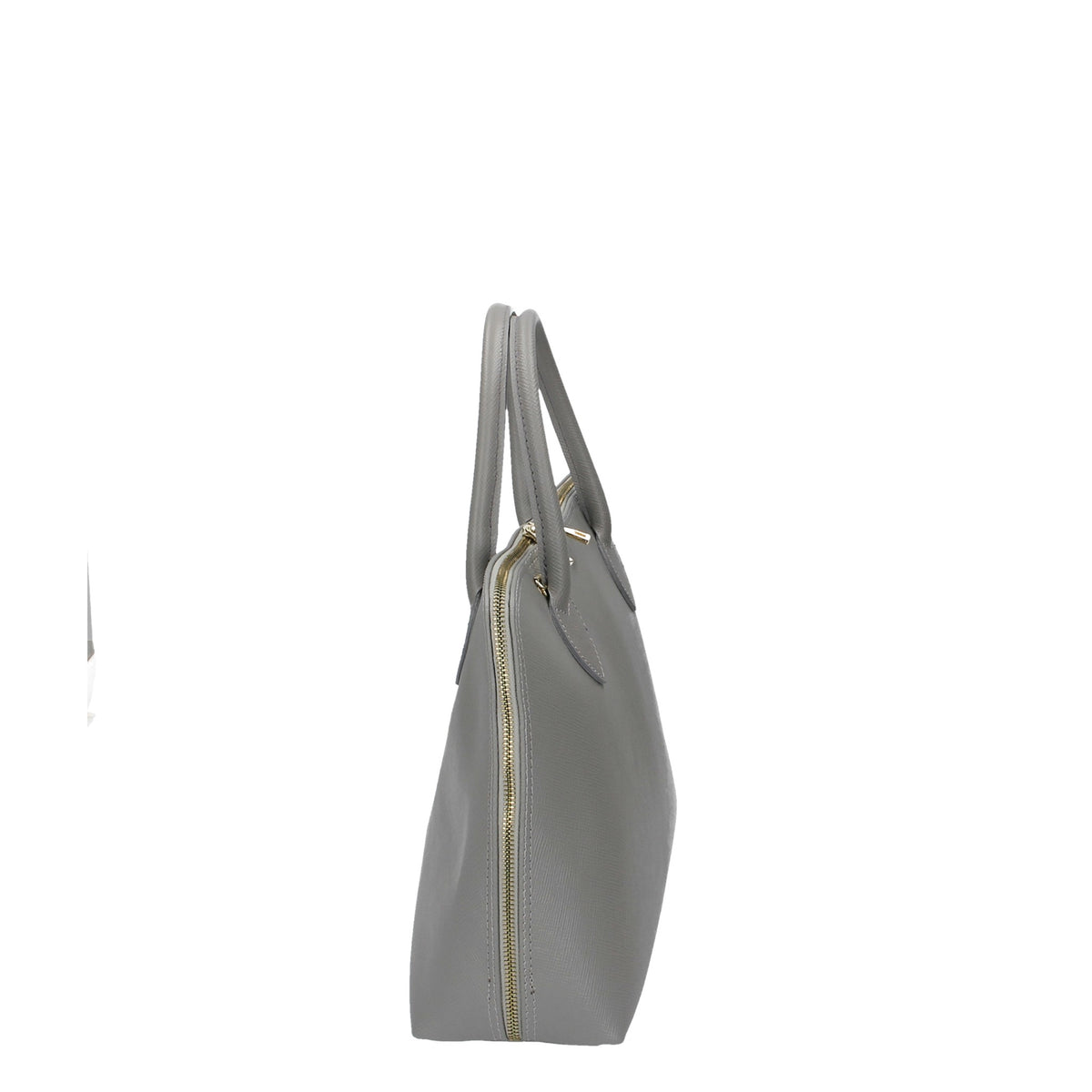 SALE Handtasche in Dunkelgrau mit Kurzgriff aus Leder - leder-accessoires.com
