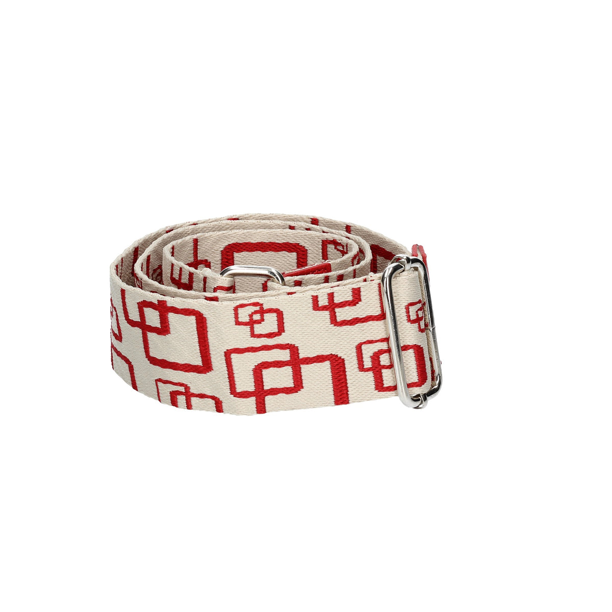 Taschenriemen|Wechselriemen Rot|Quadrat mit Karabiner Silber - leder-accessoires.com