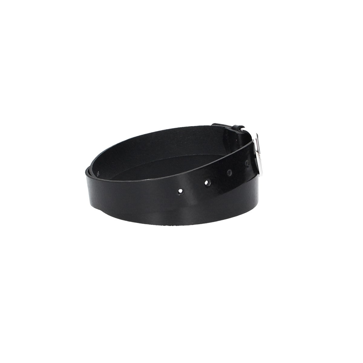 Ledergürtel Schwarz 30mm mit Dornschließe in Silber - leder-accessoires.com