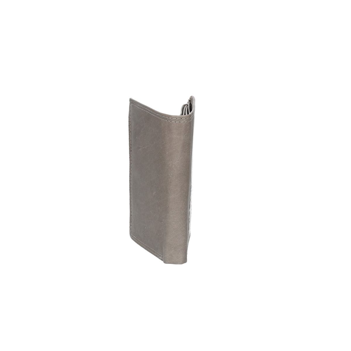 Geldbörse Hochformat mit Riegel in Hellgrau aus Leder - leder-accessoires.com