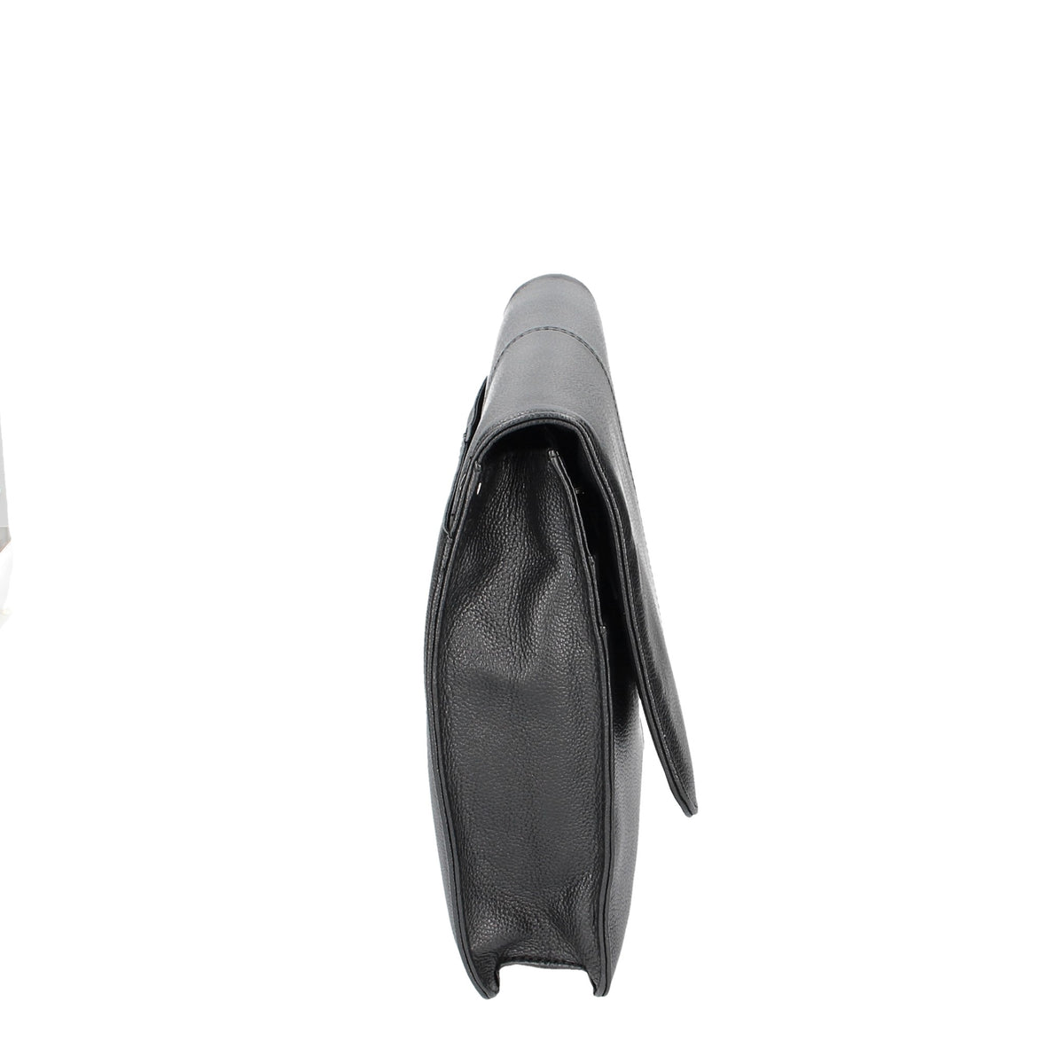 Schreib-|Dokumentenmappe A4 in Schwarz mit Überschlag - leder-accessoires.com