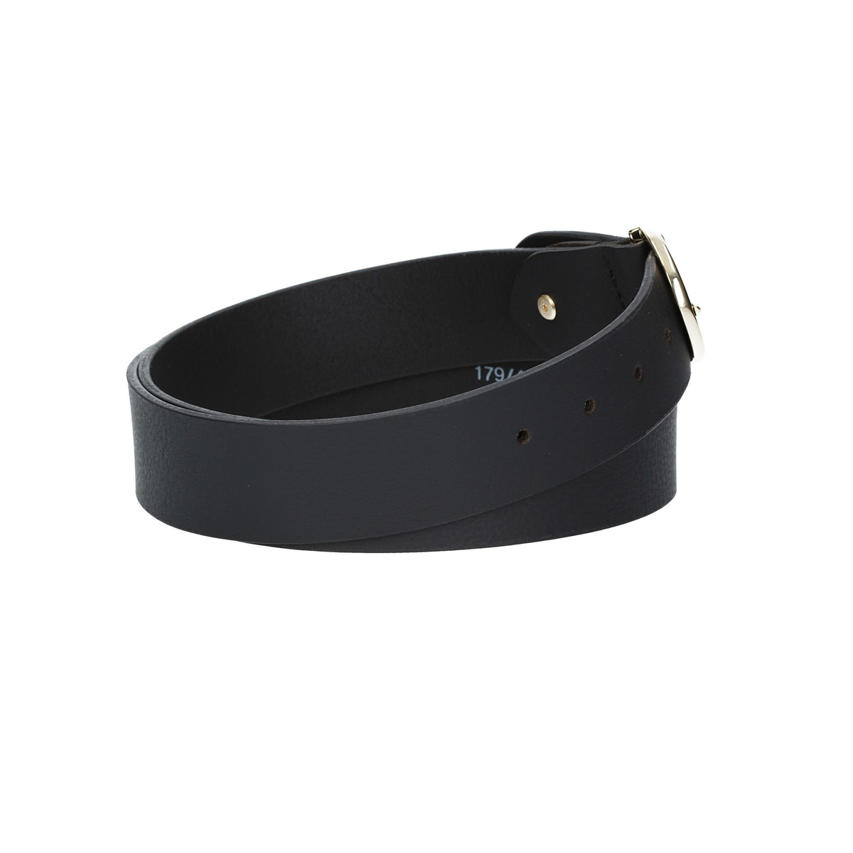 Ledergürtel Schwarz 40mm mit goldener Vollschließe - leder-accessoires.com