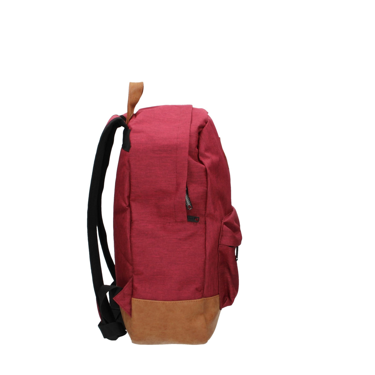 Rucksack 31x17x43cm in Bordeaux|Cognac mit Reißverschluss - leder-accessoires.com
