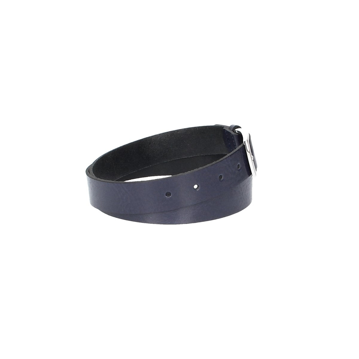 Ledergürtel Blau|Marine 30mm mit Dornschließe in Silber - leder-accessoires.com
