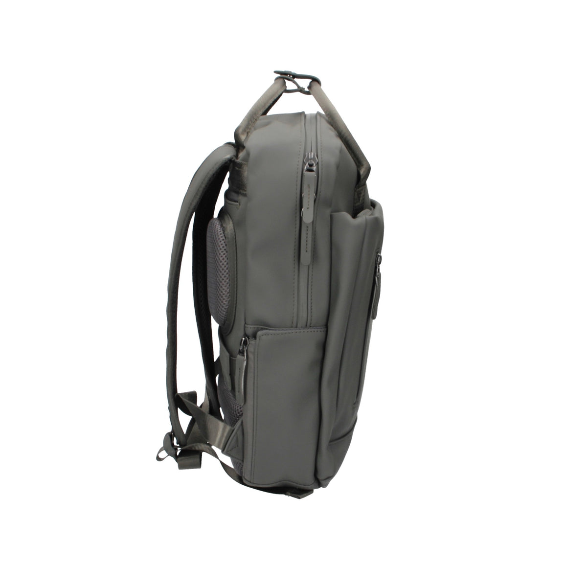 Rucksack 26x10x38cm in Anthrazit mit Reißverschluss - leder-accessoires.com