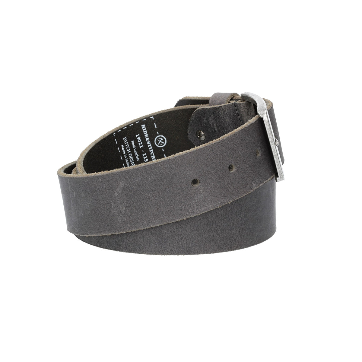 Ledergürtel 40mm in Schwarz mit matter Dornschließe - leder-accessoires.com