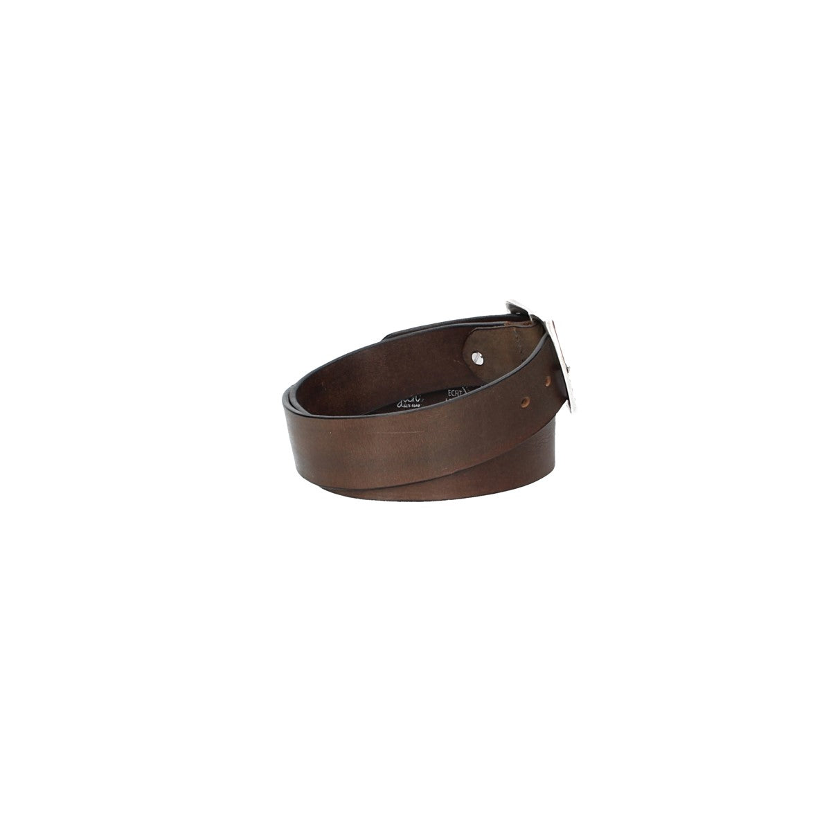 Ledergürtel Grau 40mm mit Vollschließe in Silber - leder-accessoires.com