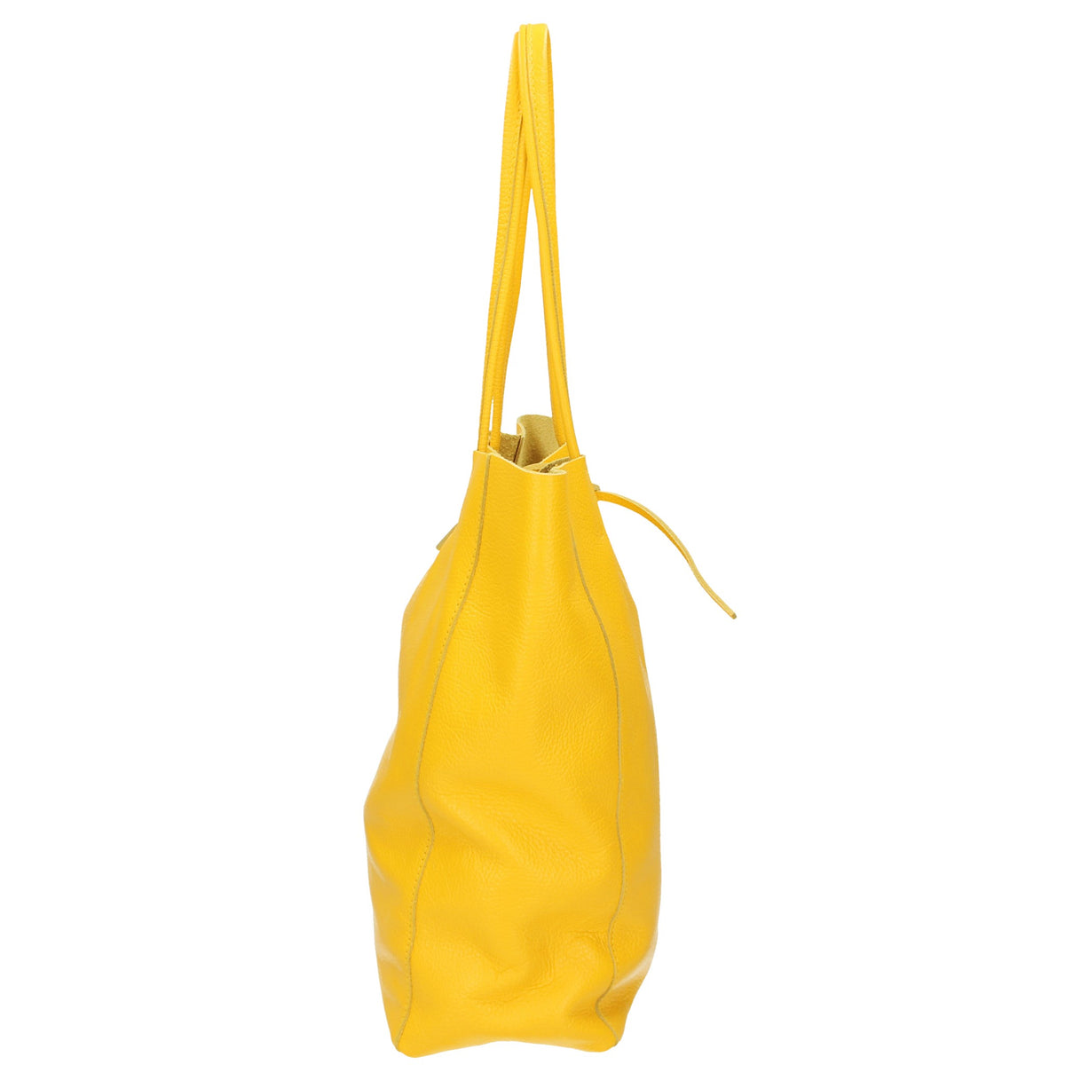Shopper 28x13x35cm in Gelb aus Leder - leder-accessoires.com