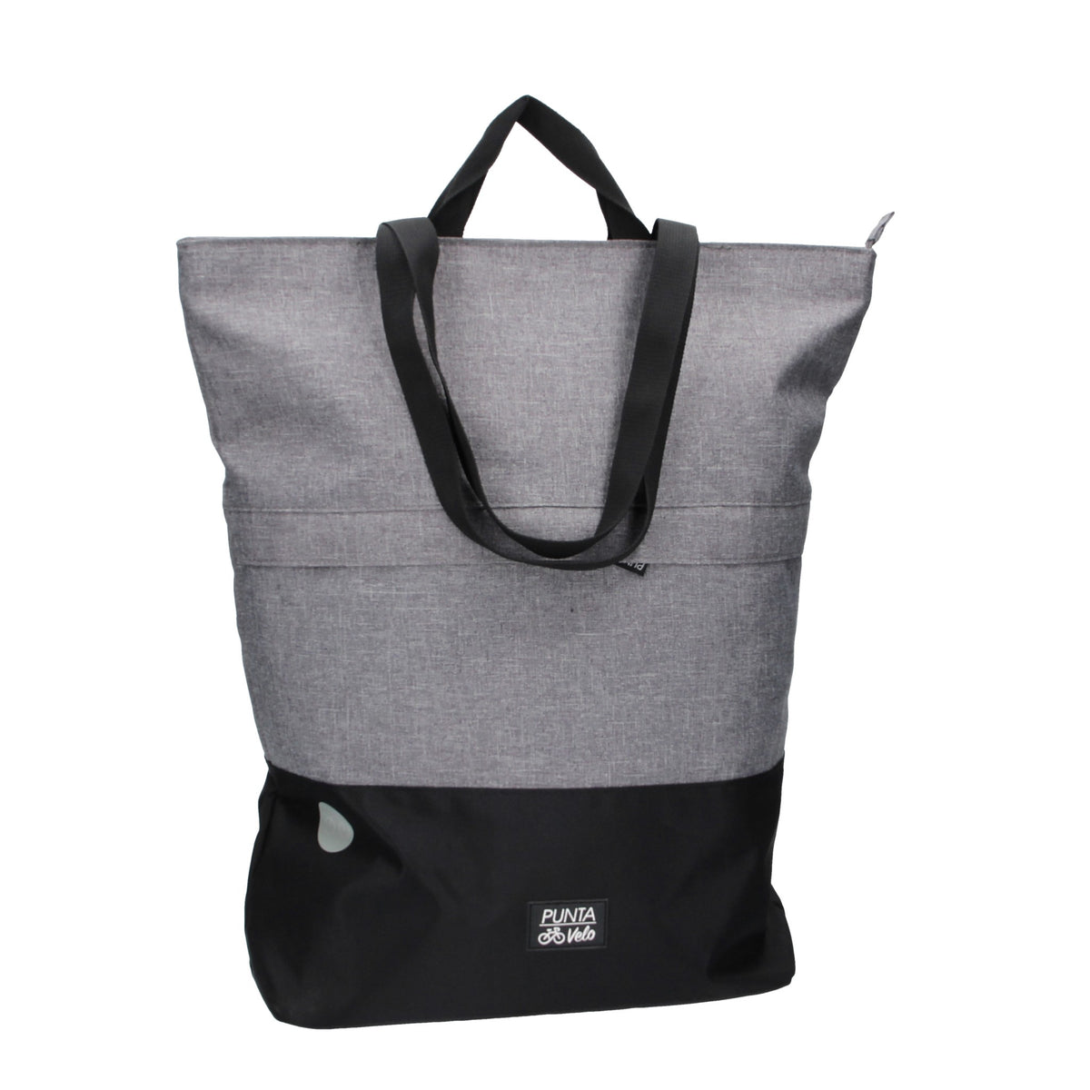Fahrradtasche|Schultertasche mit Überschlag 34x14x48cm in Grau - leder-accessoires.com