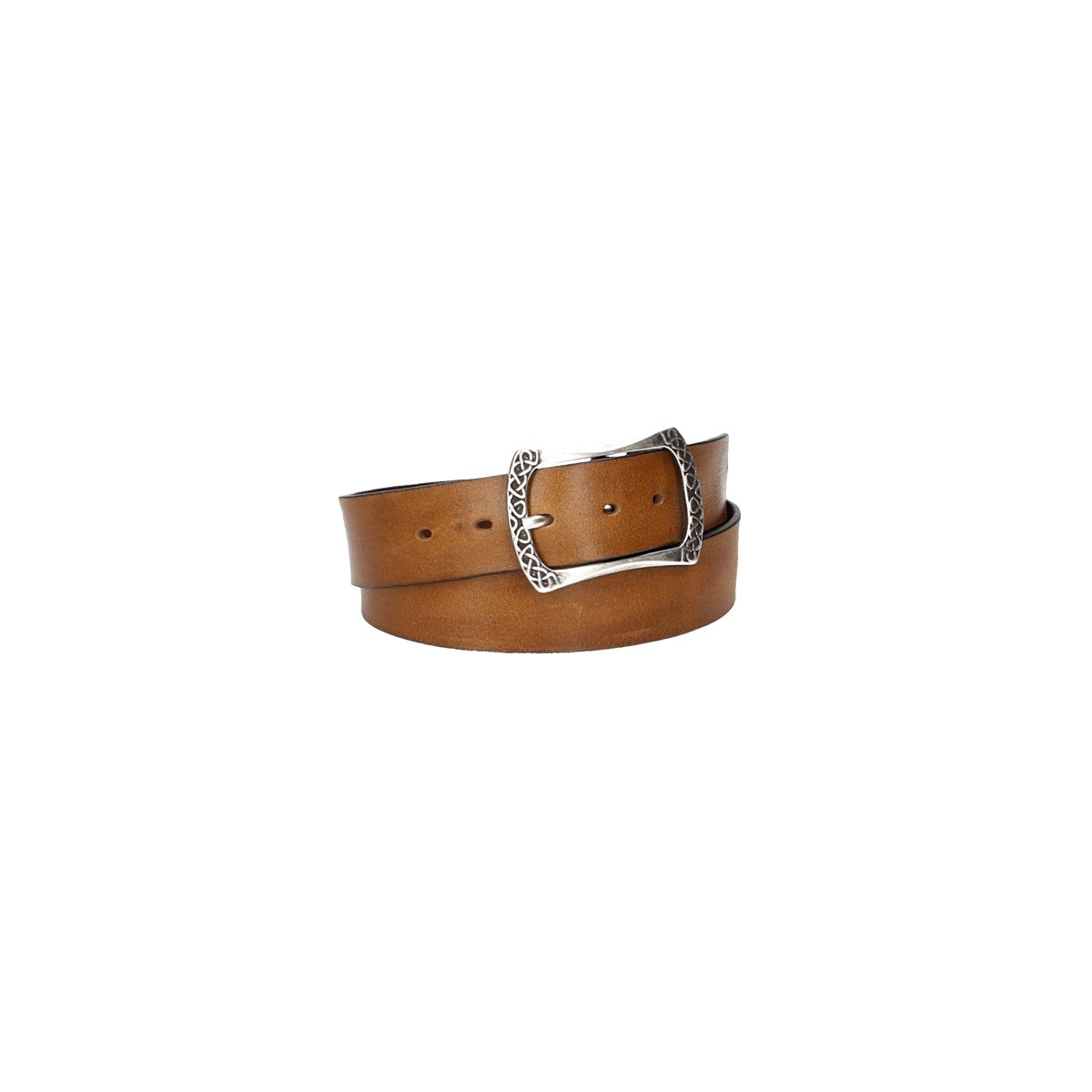Ledergürtel Gelb|Ocker 40mm mit Vollschließe in Silber - leder-accessoires.com