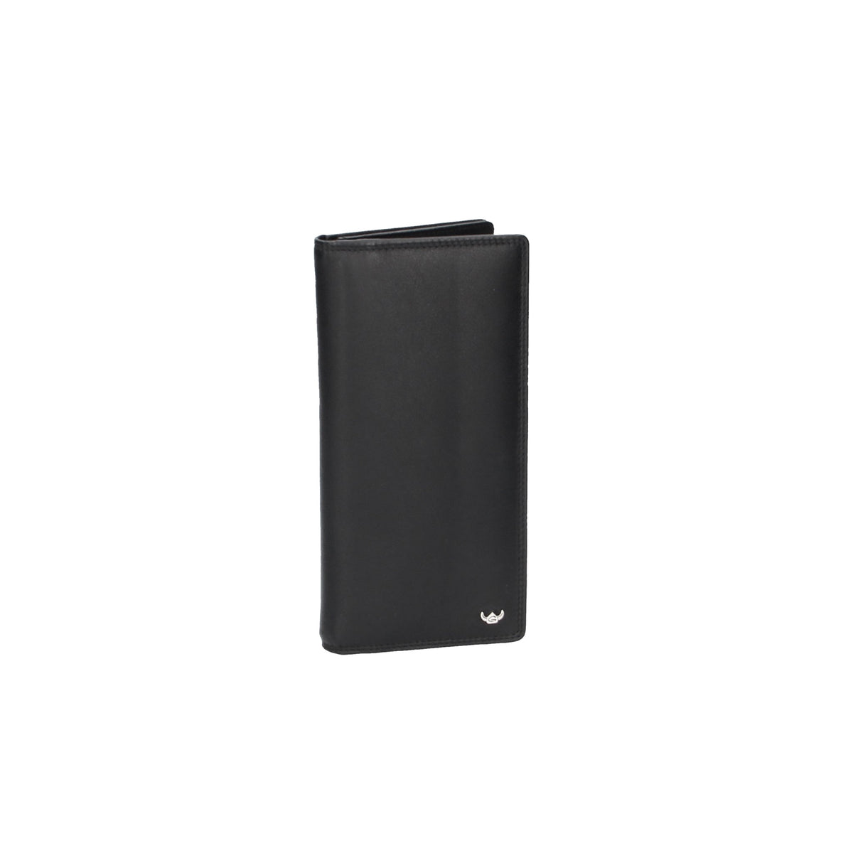 Brieftasche Golden Head in Schwarz aus Leder - leder-accessoires.com
