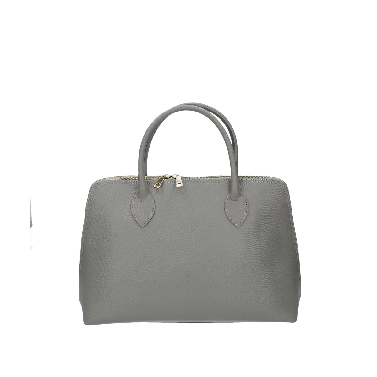 SALE Handtasche in Dunkelgrau mit Kurzgriff aus Leder - leder-accessoires.com