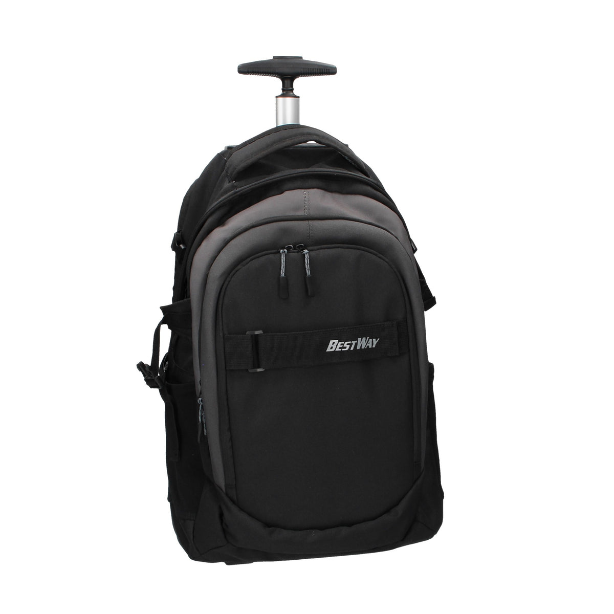 Rucksack | Trolley in Schwarz 34x23x50cm aus Nylon - leder-accessoires.com